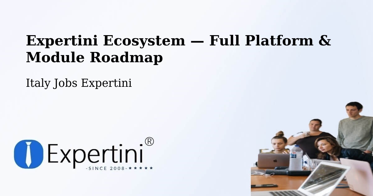 Expertini Ecosystem — Full Platform & Module Roadmap – Roasio